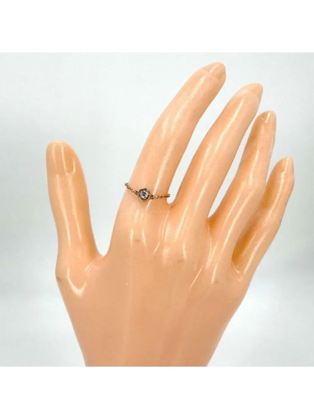 Tiffany & Co Ring Elsa Peretti by the Yard Pink Gold Diamond